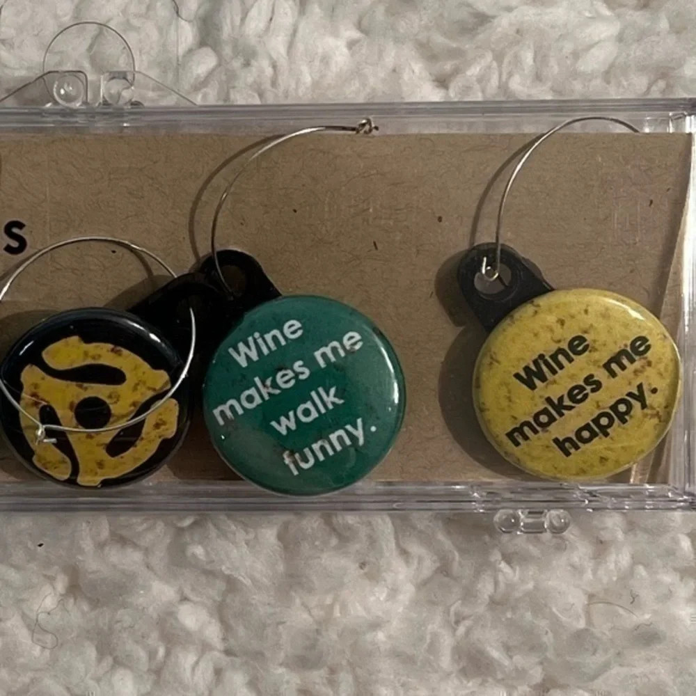 Say Cheese Wine Charms - Set of 5